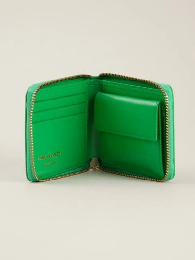 Shop Comme Des Garçons 'colour Plain' Wallet In Green