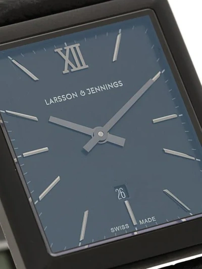 Shop Larsson & Jennings Norse 40mm Watch In Black