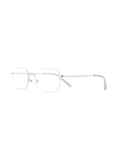 Shop Balenciaga Eyewear Square-frame Glasses - Silver