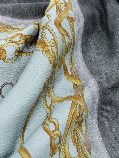 AVANT TOI CHAIN PRINT SCARF - 灰色