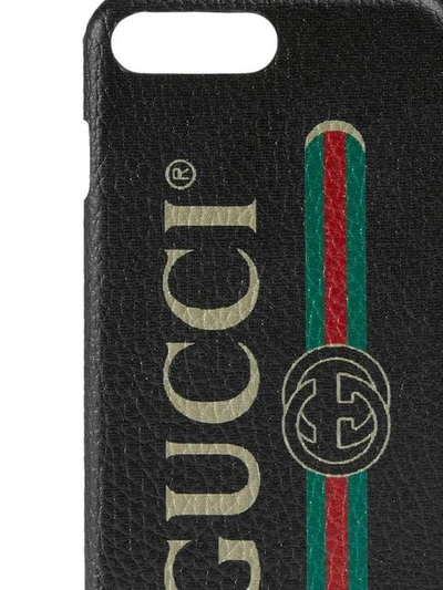 Gucci Multicoloured Iphone 8+ Logo Leather Phone Case In Supreme Leather  Effect Canvas | ModeSens