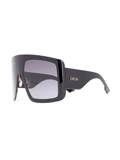Shop Dior Solight1 Sunglasses In Black