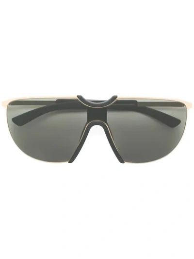 Shop Mykita Oversized Sunglasses In Black