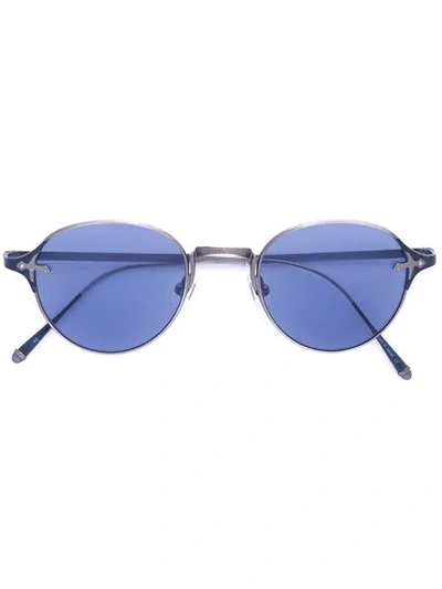 Shop Matsuda Round Sunglasses In Metallic