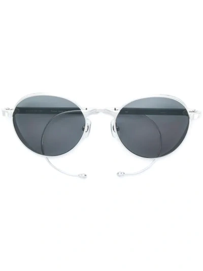 Shop Matsuda Round Shaped Sunglasses In Metallic
