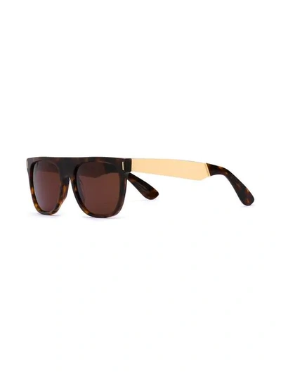 Retrosuperfuture 'flat Top Francis Havana' Sunglasses In Brown