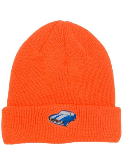 Shop Digawel Car Patch Beanie Hat - Orange