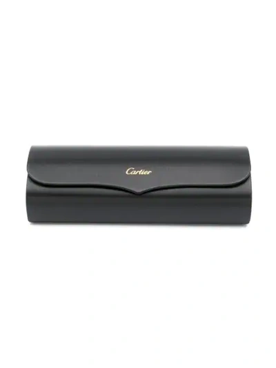 Shop Cartier Rounded Glasses In C001