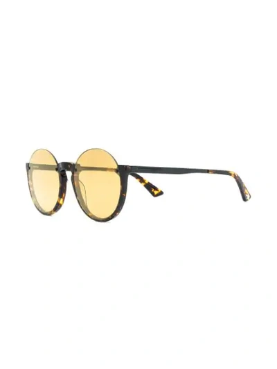 Shop Mcq By Alexander Mcqueen Tortoiseshell Frame Sunglasses In Brown