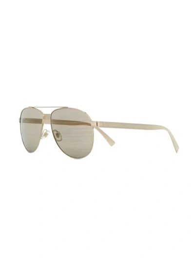 Shop Versace Aviator Sunglasses In Gold