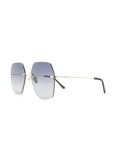 Shop Spektre Oversized Frame Sunglasses - Gold