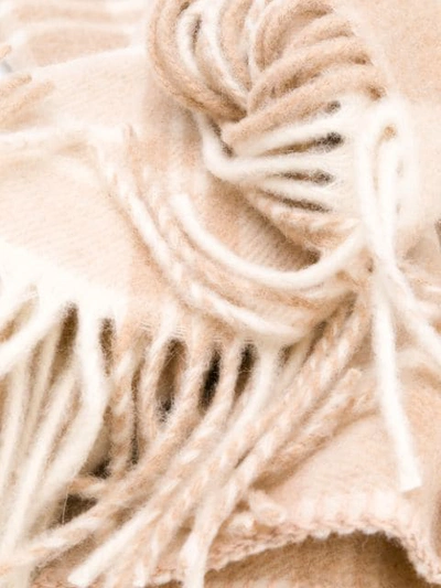 Shop Ami Alexandre Mattiussi Checked Scarf In Neutrals