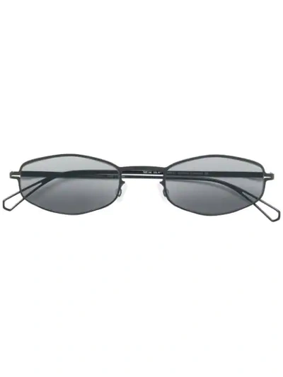Shop Mykita X Bernhard Willhelm Silver Sunglasses In Black