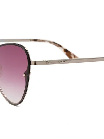 Shop Mcq By Alexander Mcqueen Oversized Gradient Sunglasses In Metallic