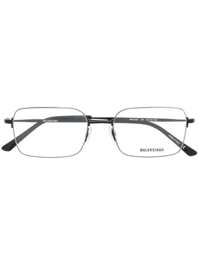 BALENCIAGA EYEWEAR SQUARE-FRAME GLASSES - 黑色