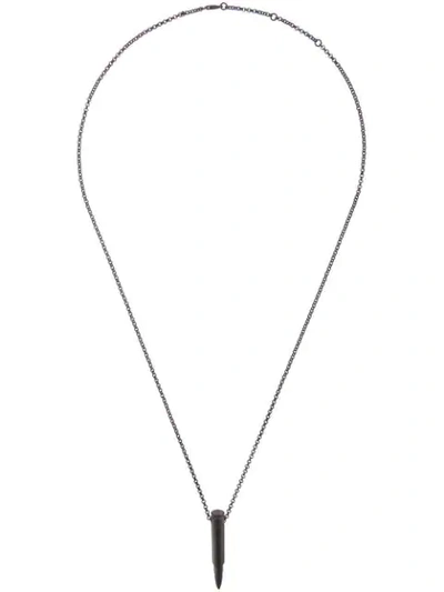 Shop Hues Bullet Pendant Necklace - Black