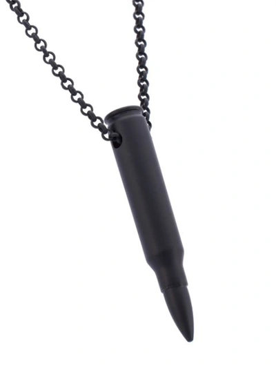 Shop Hues Bullet Pendant Necklace - Black