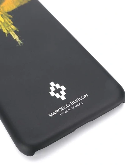 MARCELO BURLON COUNTY OF MILAN IPHONE X印花手机壳 - 黑色