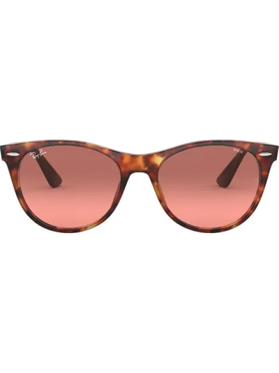 Shop Ray Ban Wayfarer Ii Sunglasses In Brown