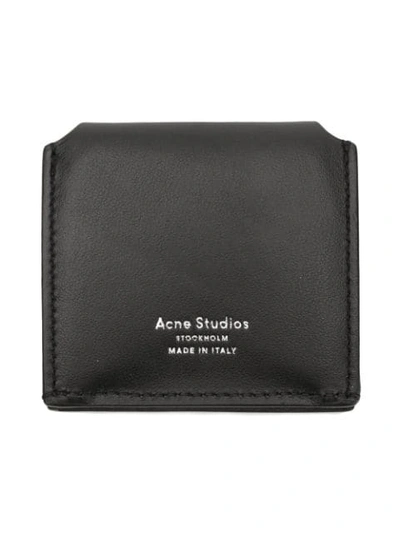 Shop Acne Studios Snap Button Coin Purse In Black