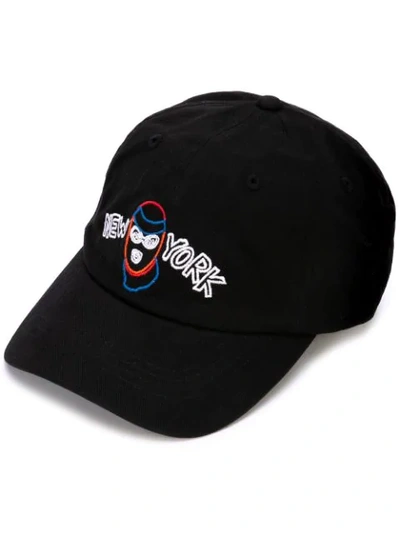 Shop Haculla New York Robber Cap In Black