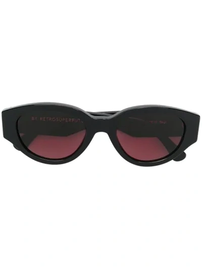 Shop Retrosuperfuture Super By  Drew Sunglasses In Black