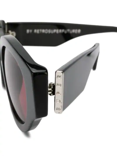 Shop Retrosuperfuture Super By  Drew Sunglasses In Black