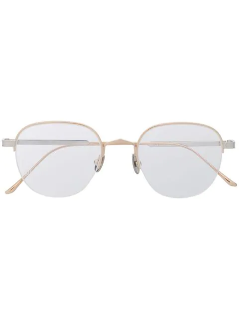 oval gold frame glasses
