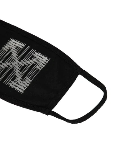 Shop Off-white Geometric Arrows Mask In Black