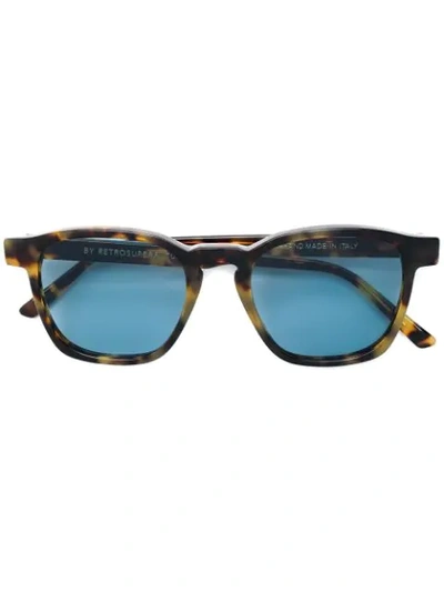 Shop Retrosuperfuture Square Frame Sunglasses In Brown