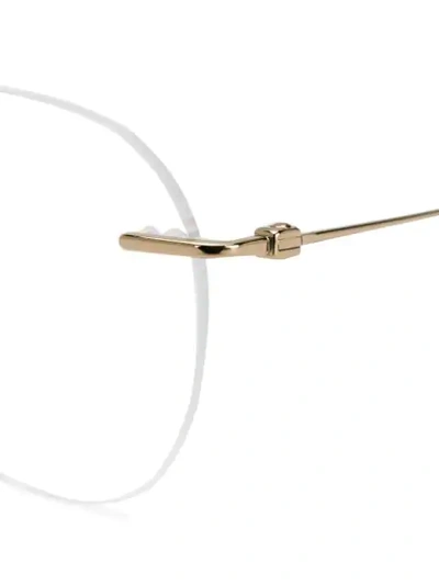 Shop Gucci Aviator Glasses In 002 Gold