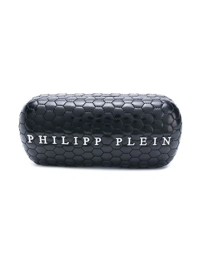 Shop Philipp Plein Gradient Lens Square Frame Sunglasses In Silver