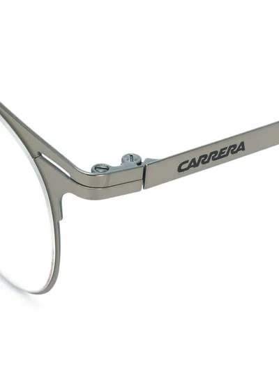 Shop Carrera Round Glasses In Metallic