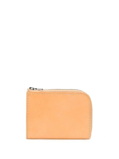 Shop Isaac Reina Zip Around Wallet In Neutrals