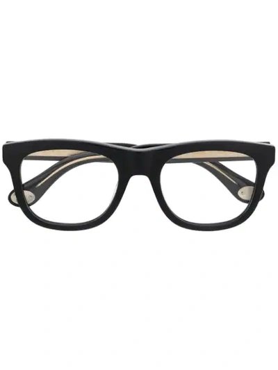 GUCCI EYEWEAR CLASSIC SHAPE GLASSES - 黑色