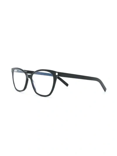 Shop Saint Laurent Sl287 Slim Glasses In Black