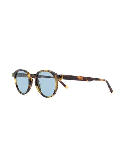 Shop Retrosuperfuture The Iconic Round Sunglasses In Brown