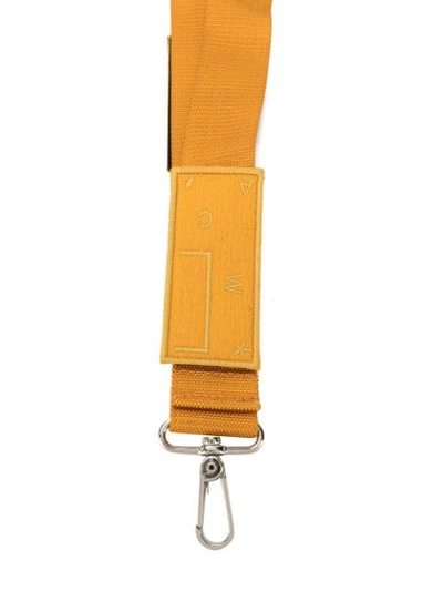 Shop A-cold-wall* Patch Logo Keyring In Yellow