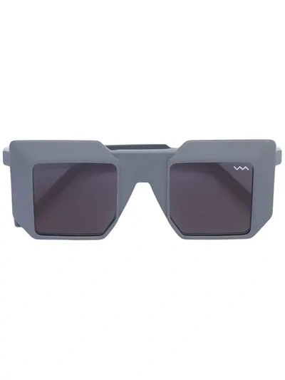 Shop Vava Square Sunglasses In Grey