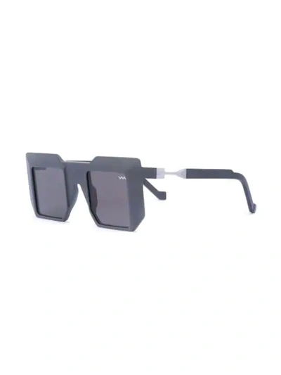Shop Vava Square Sunglasses In Grey