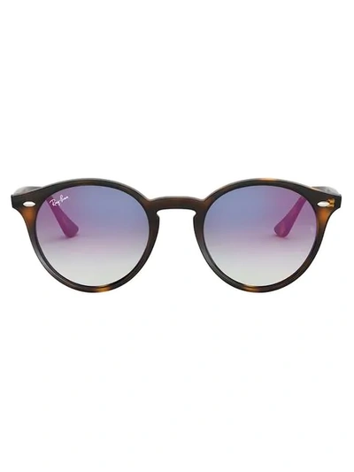 Shop Ray Ban Round Shape Sunglasses In Multicolour