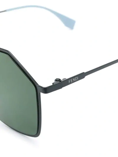 Shop Fendi Aviator Sunglasses In Grey