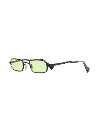 Shop Kuboraum Square Tinted Sunglasses In Black