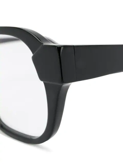 Shop Kuboraum Round Frame Glasses In Black