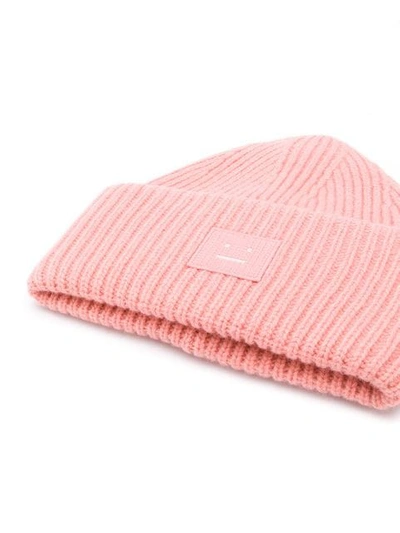 Shop Acne Studios Pansy N Face Beanie In White