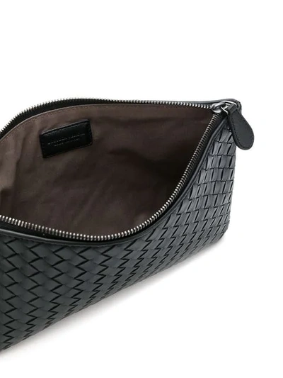 Shop Bottega Veneta Zipped Pouch Wallet In Black