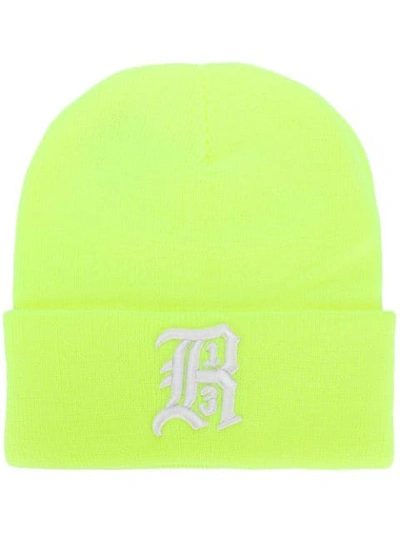 Shop R13 Logo Embroidered Hat In Yellow