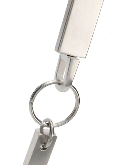 Shop Rick Owens Large Barrette Keychain In Metallic