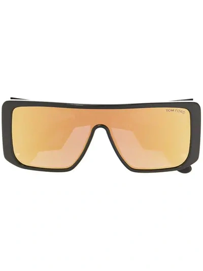 Shop Tom Ford Oversized Square Sunglasses In Black