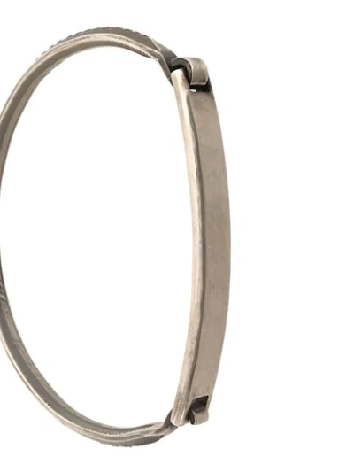 Shop Werkstatt:münchen Classic Tag Bracelet In Metallic